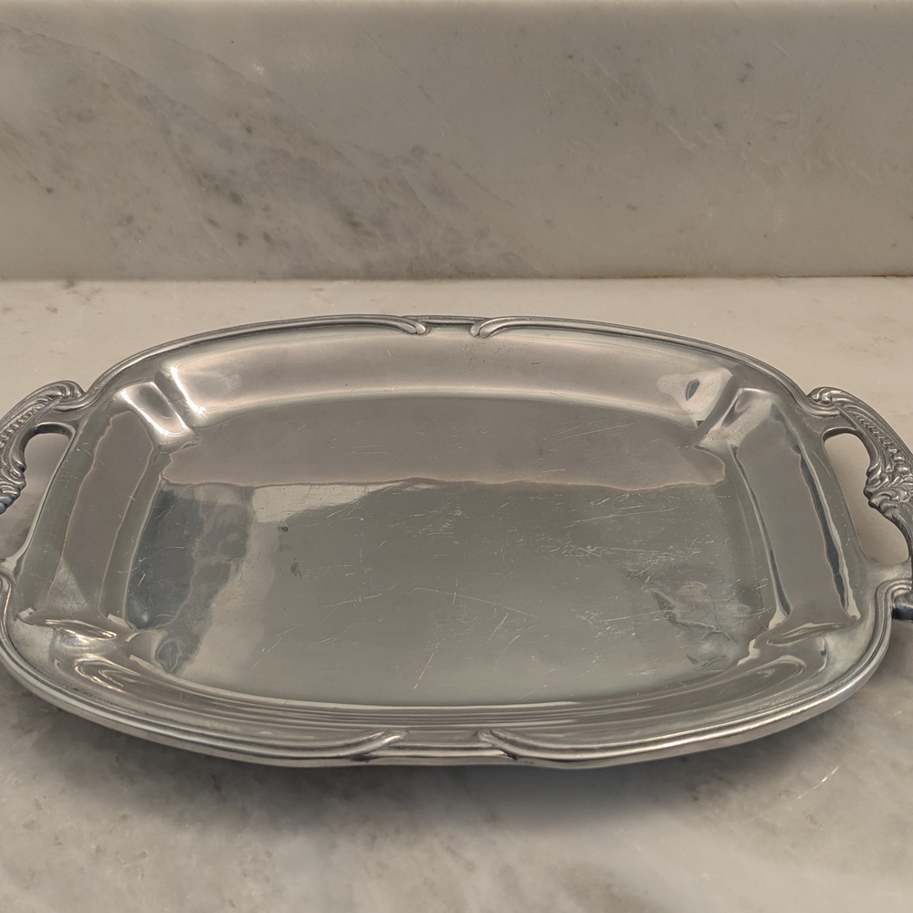 Wilton Armetale Silver Serveware Tray